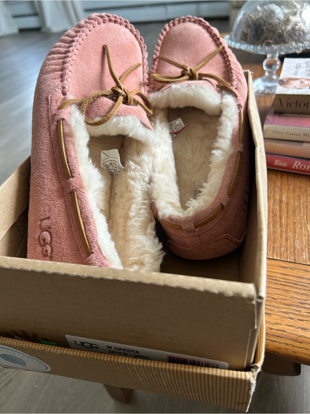 UGG Women's Dakota Suede Shearling Slippers - Rose Pink